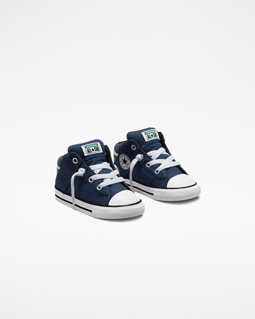 Tenisi Inalti Fete Converse Chuck Taylor All Star Axel Varsity Bleumarin Albi | RO GNVYR527